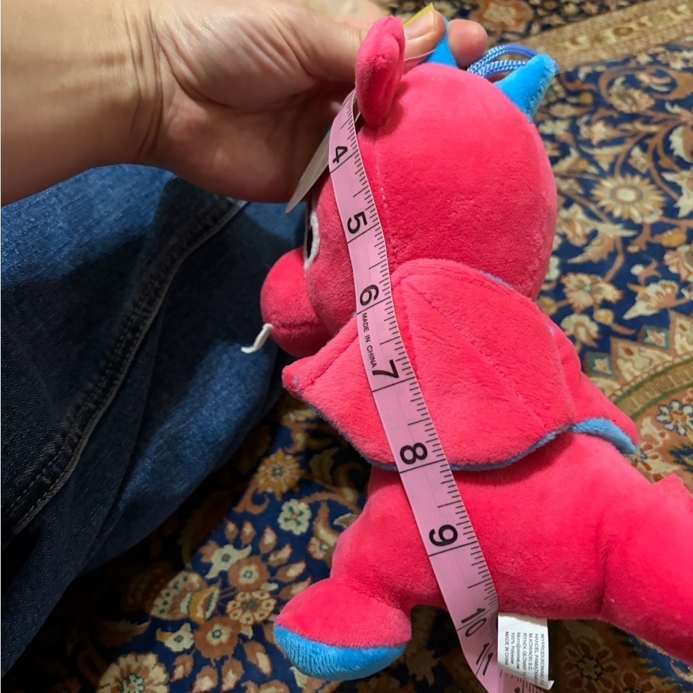 New with tags keepsake of Poland. Pink and Blue Wawel Dragon Plush Toy. - Picture 3 of 7